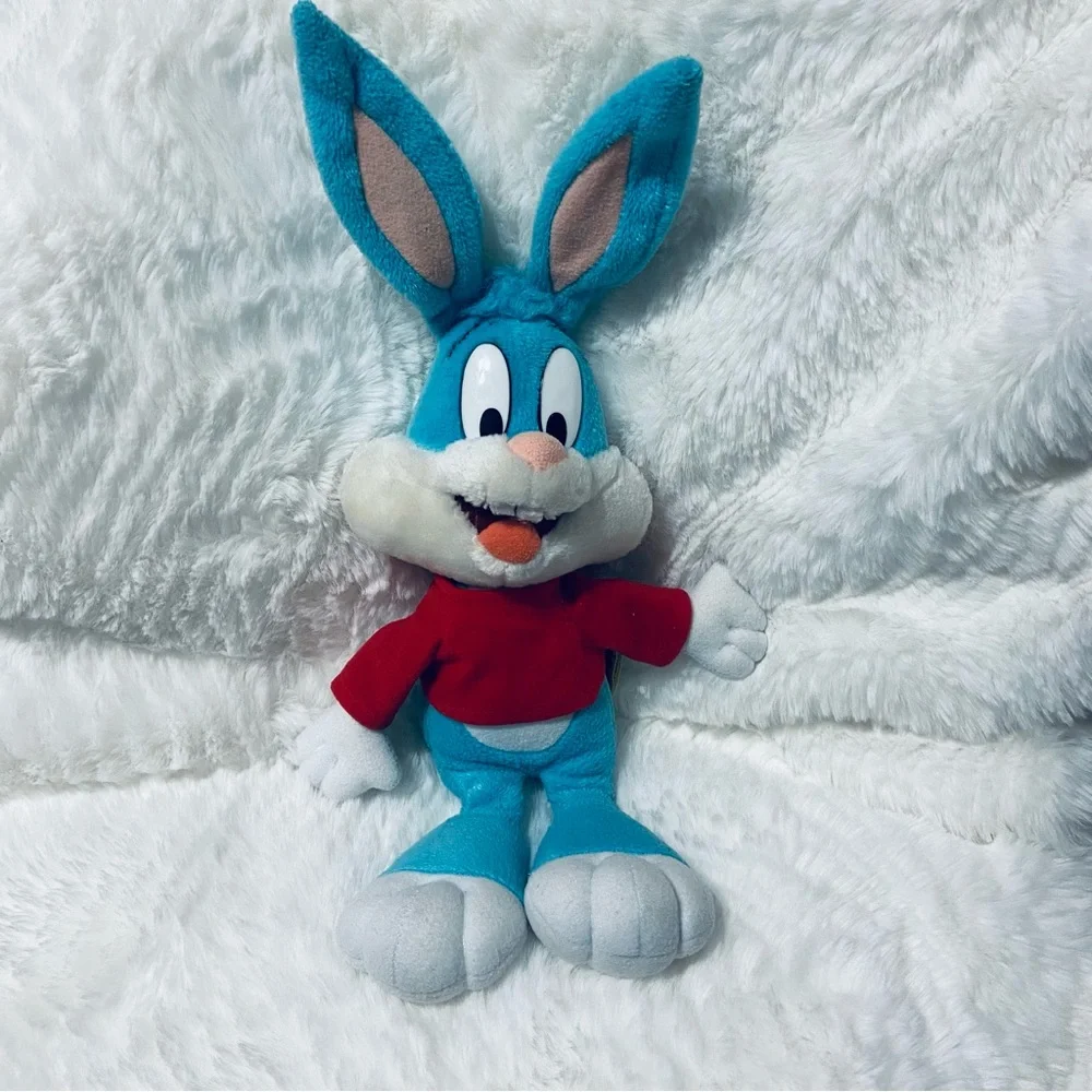 Vintage Tiny Toon Buster Bunny Blue and Red Stuffed Toy